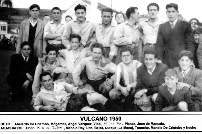 El equipo " El Vulcano " 1950
